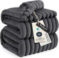 Bedsure GentleSoft Grey Full Blanket for Bed - Cozy Soft Blankets for Women, Cute Large Throws for Girls, 84x90 Inches