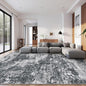 Area Rugs 10x14 Living Room: Washable Rug Modern Abstract Neutral Soft Non-Slip Low-Pile Indoor Large Carpet for Bedroom Dining Room Playroom Home Office (Black Grey, 10'x14')