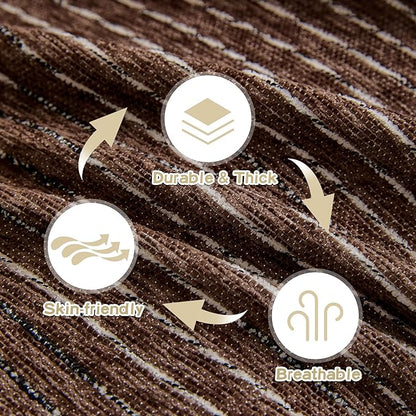 MYSKY HOME Oversized Armchair Couch Cover for 1 Cushion Couch, Washable Sofa Protector, Chair Couch Covers Sofa Covers Sofa Throws Sofa Slipcovers Futon Cover for Pet, Kid, 71"X91", Deep Chocolate