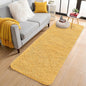 OLANLY 2x5 Machine Washable Runner Rugs for Hallway, Soft Fluffy Shaggy Bedside Rugs for Bedroom, Living Room, Indoor Floor Carpet for Kids Girls and Boys, Home Decor Aesthetic, Mustard Yellow