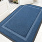 OLANLY Front Door Mat Indoor Outdoor Entrance, Waterproof All-Season, All-Weather Doormat, Sturdy Natural Rubber, Fade Resistant, Low Profile, Easy Clean Patio Porch Entryway Mat, 59x30, Light Blue