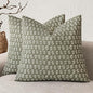 Foindtower Set of 2 Decorative Vintage Floral Print Throw Pillow Covers Neutral Modern Farmhouse Cushion Covers Boho Home Decor for Sofa Couch Chair Bedroom Living Room,24×24 Inch,Sage Green