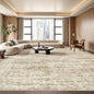 8x10 Area Rugs for Living Room, Non-Slip Backing Large Washable Rug for Nursery Room, Vintage Abstract Bedroom Rugs, Thin Indoor Home Decor Soft Farmhouse Rug (8'x10', Brown/Ivory)