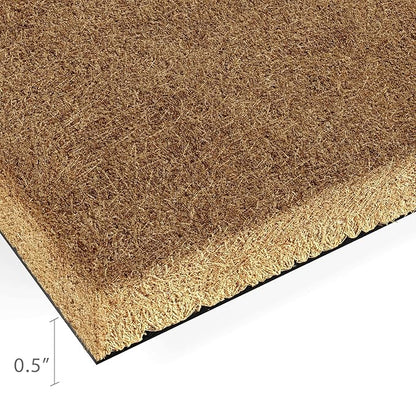 Barnyard Designs Doormat Welcome Mat for Outdoors, Large Front Door Entrance Mat, Brown (Home Sweet Home Script, 30x17)