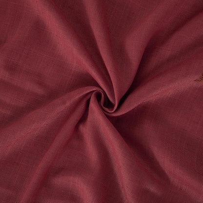 BGment Burgundy Linen Curtains 63 Inches Long for Living Room, Semi Sheer Window Drapes Lightweight Rustic Country Textured with Rod Pocket for Dining Bedroom, 2 Panels, Each 42 Inch Wide