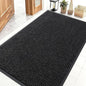 OLANLY Front Door Mat Indoor Outdoor Entrance, Waterproof Heavy Duty Doormat, Fade Resistant, Low Profile, Easy Clean Patio Porch Welcome Floor Mats for Entry, 47x32, Off-Black