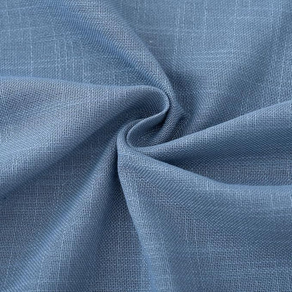 Denim Blue Curtains for Living Room Back Tab Modern Farmhouse Semi Sheer Blue Curtains 120 inches Long 2 Panels Set Muted Neutral Window Curtain for Dining Room Bedroom 52x120