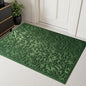 Green Leaves Outdoor Indoor Entrance Door mat, Absorbent Durable Heavy Duty Welcome Front Door Mat,Thick Natural Rubber Back,Easy Clean Entryway Mat 47x32 Inch, Low Profile