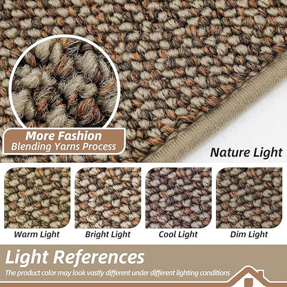 BEQHAUSE Kitchen Runner Rugs 24"x72", Non-Slip Kitchen Mats for Floor, Super Absorbent and Stain Resistant Kitchen Rug, Machine Washable Rugs for Kitchen, Hallway, Laundry & Sink, Taupe