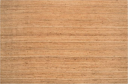 Hausattire Hand Woven Jute Braided Area Rug, 8’x10’ – Natural, Reversible Boho Rugs for Kitchen, Living Room, Bedroom I Farmhouse Decorative Floor Rug, 96x120 Inches