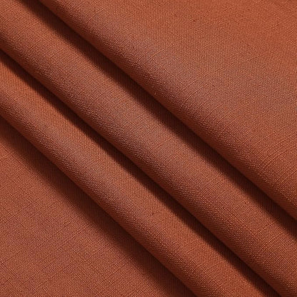 Nanspring Terracotta Linen Blend Semi Sheer Curtains 86 Inches Long 2 Panel Set Pocket Back Tab Brick Burnt Orange Privacy Decorative Decor Curtain Drapes for Bedroom Living Room 52x86