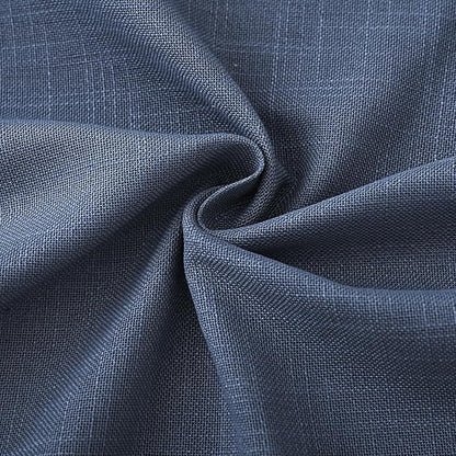 Navy Blue Curtains for Living Room Back Tab Modern Farmhouse Semi Sheer Blue Curtains 144 inches Long 2 Panels Set Muted Neutral Window Curtain for Dining Room Bedroom 52x144