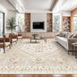 zesthome 10x14 Area Rugs,Stain Resistant Washable Rug,Ultra-Thin Rugs for Living Room,Bedroom,Non-Slip Backing Home Decor Large Area Rug (Cream/Beige,10'x14')