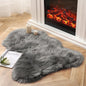 Ashler Faux Fur Rug, Fluffy Shaggy Area Rug Ultra Soft 2 x 3 Feet Sheepskin Fur, Dark Grey Fuzzy Rug Machine Washable Shag Rug, Nursery Decor Throw Rugs for Bedroom, Living Room, Kids Room