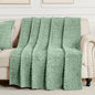 50x70 Inch Green Throw Blanket - Soft & Fluffy Fleece, Cute & Aesthetic, Perfect for Sofa, Couch, Chair, Bed, Living Room & Bedroom, All-Season Use, Plush & Cozy Decorative Blanket
