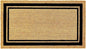 KANKUN Coco Coir Door Mat with Heavy Duty Backing, Welcome Doormat (17" x 30"), Doormat Entrance (Border)