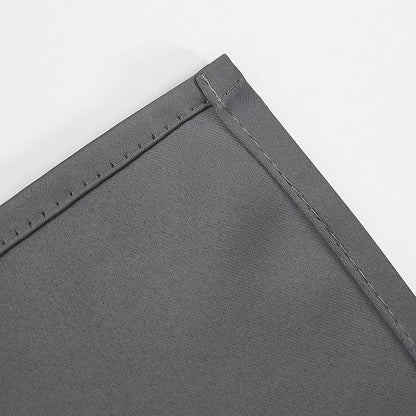 LEMOMO Grey Thermal Blackout Curtains/38 x 84 Inch/Set of 2 Panels Room Darkening Curtains for Bedroom