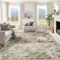 8x10 Area Rugs for Living Room, Washable Modern Abstract Large Area Rug Neutral Soft Non Slip Kids Rug Stain Resistant Indoor Carpet for Bedroom Nursery Dining Room Playroom(Brown, 8'x10')