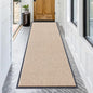 OLANLY Front Door Mat Indoor Outdoor Entrance, Waterproof Heavy Duty Doormat, Fade Resistant, Low Profile, Easy Clean Patio Porch Welcome Floor Mats for Entry, 71x30, Beige