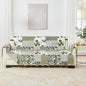 Great Bay Home Reversible Patchwork Sofa Cover - Washable Slipcover Furniture Protector with Elastic Straps - Perfect for Kids & Pets - Box-Stitched Detail (Olive/Brown)