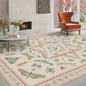 Pastel Pink Girls Rugs for Bedroom 6x8 - Washable Area Rug for Living Room, Dining Room Under Table, Boho Butterfly Cut Design, Low Pile & Soft Stain Resistant Carpet