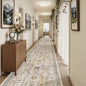 Madane 3x20 Hallway Runner Rug - Extra Long Carpet Runners for Hallways 20ft Non Slip Stain Resistant Rugs Runner for Living Room Bedroom 20 Feet Distressed Floor Carpet for Kitchen, Brown/Gold