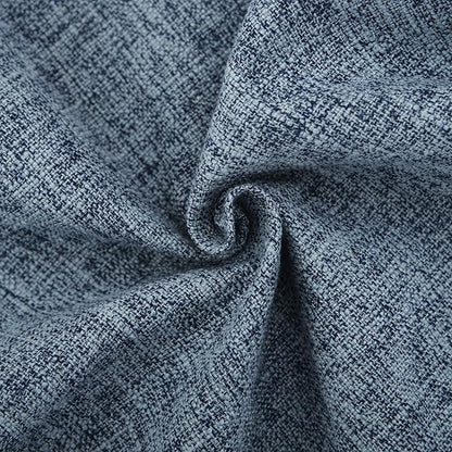 HPUK Linen Throw Pillow Covers Pack of 2, 18x18 Inch Accent Cushion Covers for Living Room, Bedroom, Decorative Solid Color Pillow Covers for Couch, Sofa, Chair, Blue