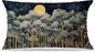 Rustic William Morris Night Forest Green Moon Decor Pillow Covers 12x20,Vintage Botanical Nature Landscape Decorative Throw Pillow Covers for Home Bedroom Living Room