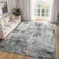 Ompaa Living Room Rug 5x8 Gray Area Rug Machine Washable Boho Rug Non Slip Abstract Vintage Indoor Large Rugs for Bedroom, Classroom, College Dorm, Farmhouse, Dining Room, Kids Playroom