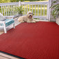 OLANLY Front Door Mat Indoor Outdoor Entrance, Waterproof Heavy Duty Doormat, Fade Resistant, Low Profile, Easy Clean Patio Porch Welcome Floor Mats for Entry, 71x47, Red