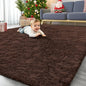 OLANLY 7x10 Machine Washable Large Area Rugs for Living Room, Bedroom, Soft Fluffy Shaggy Bedside Rug, Indoor Floor Carpet for Kids Girls and Boys, Dorms, Nursery, Home Decor Aesthetic, Coffee