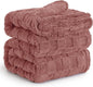 Bedsure GentleSoft Blankets Queen Size for Bed - Super Soft Cozy Blanket for Women Kids Girls, Large Fuzzy Fleece Throw for Bedroom Decor, Dusty Pink, 90x90 Inches