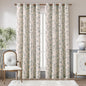 jinchan Floral Linen Curtains for Living Room 84 Inch Length Butterfly Curtain Blue Floral Curtains French Country Farmhouse Curtain Flower Patterned Drapes Window Treatment Set 2 Panels