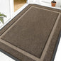 OLANLY Front Door Mat Indoor Outdoor Entrance, Waterproof All-Season, All-Weather Doormat, Sturdy Natural Rubber, Fade Resistant, Low Profile, Easy Clean Patio Porch Entryway Mat, 59x40, Brown