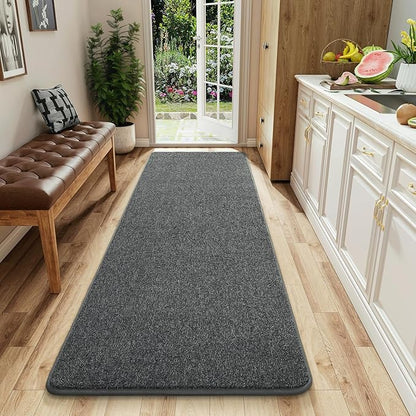AROGAN Washable 2x6 Runner Rug for Hallway, Long Runner Rugs wtih Soft Memory Foam for Bedroom, Non Slip Backing Carpet Runners for Hallways, Kitchen, Bathroom, Entryway Home Decor, Black and White