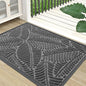Colorxy Waterproof Doormat, Sturdy Natural Rubber Front Door Mats, Non Slip Low Profile Indoor Outdoor Entrance Mat, Stain Resistant Easy Clean Floor Mat for Patio or Entryway, 59''x36'', Dark Grey