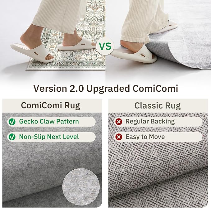 Washable 2x3 Entryway Area Rug - Small Non Slip Vintage Kitchen Runner Rugs Indoor Entrance Soft Neutral Stain Resistant Bathroom Mat Farmhouse Carpet for Bedroom Living Room Entry Laundry 2'x3' Green