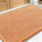 OLANLY Dog Door Mat for Muddy Paws 30x20, Absorbs Moisture and Dirt, Absorbent Non-Slip Washable Doormat, Quick Dry Chenille Mud Mat for Dogs, Entry Indoor Entryway Carpet for Inside Floor, Orange