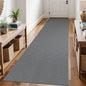 KOZYFLY Runners for Hallways 3x10 ft Washable Kitchen Runner Non Slip Rubber Backed Hallway Rugs Cotton Entryway Runner Rug Floor Carpet for Indoor Hall, Backdoor, Kitchen, Grey/Dark Grey