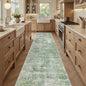 Runner Rug 2x8 Washable Non-Slip Hallway Runner Rugs for Kitchen Bathroom Laundry Room Green/Ivory Vintage Floor Carpet Runners for Hallways Entryway