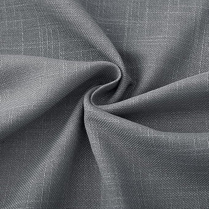 Dark Gray Curtains for Living Room Back Tab Modern Farmhouse Semi Sheer Gray Curtains 45 inches Long 2 Panels Set Muted Neutral Window Curtain for Dining Room Bedroom 52x45
