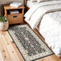 TOPRUUG 2x4 Entryway Runner Rug: Non-Slip Stain Resistant Rugs for Hallway Entry Low-Pile Soft Durable Small Door Mat Vintage Carpet for Entrance Bathroom Kitchen (Black, 2x4)