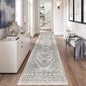 zesthome Washable Runner Rug 2.5x8 - Stain Resistant Entryway Rug,Ultra-Thin Kitchen Rugs, Anti Slip Backing Runner Rugs for Entrance Laundry Room Indoor Hallway (Brown/Beige,2.5'x8')