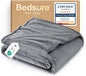 Bedsure GentleSoft Fleece Blanket Twin Size Grey - 300GSM Lightweight Plush Fuzzy Cozy Soft Warm Blanket for Bed, Sofa, Couch, Travel, Camping, 60x80 inches