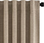 Topfinel Taupe Burlap Linen Blackout Curtains 63 Inches Long 2 Panels for Small Window Boho Farmhouse Linen Blend Texture Insulated Hook Belt Back Tab Pocket Pleated Drapes Fall Home Decor(W52 x L63)