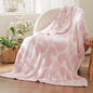 Bedsure Leopard Throw Blanket for Couch, Knit Plush Throw Blanket - Super Soft, Cozy & Warm GentleSoft, Breathable & Lightweight for Bed & Sofa, Leopard Pink, 60x80 Inches