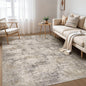 Nakagishi 5x7 Area Rugs Living Room: Washable Abstract Large Neutral Soft Rug Stain Resistant Modern Indoor Floor Non-Slip Carpet for Bedroom Nursery Kids Playroom Office Dining Room Dorm- Brown Grey