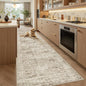 Runner Rug 3x10 Washable Non-Slip Hallway Runner Rugs for Kitchen Bathroom Laundry Room Brown Vintage Floor Carpet Runners for Hallways Entryway