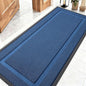 OLANLY Front Door Mat Indoor Outdoor Entrance, Waterproof All-Season, All-Weather Doormat, Sturdy Natural Rubber, Low Profile, Easy Clean Patio Porch Entryway Mat, 59x23, Navy Blue