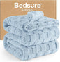 Bedsure GentleSoft King Size Blanket for Bed - Super Soft Cozy Blankets for Kids Girls, Large Fuzzy Fleece Throw for Bedroom Decor, Light Blue,108x90 Inches